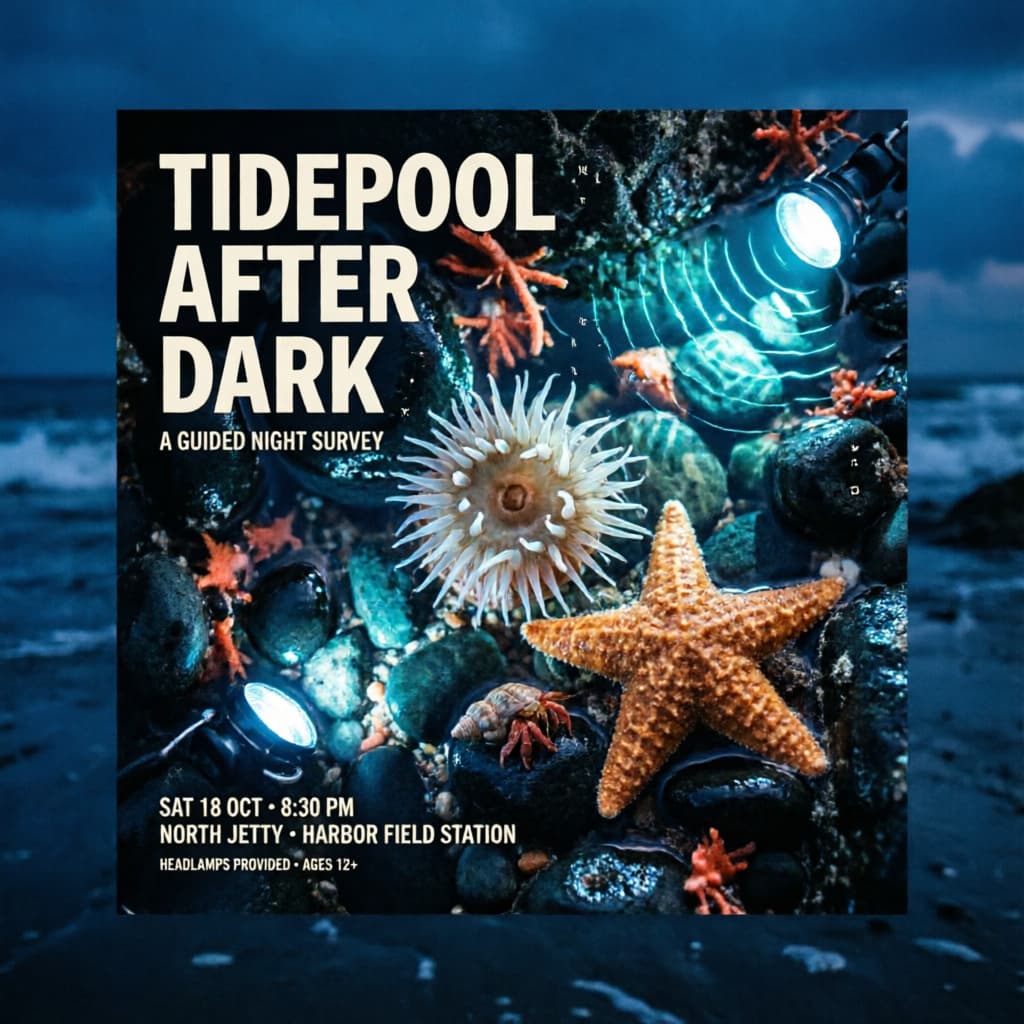 Nocturnal Tidepool Survey Poster