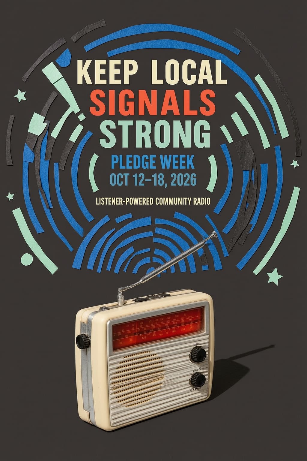 Community Radio Pledge Drive Post