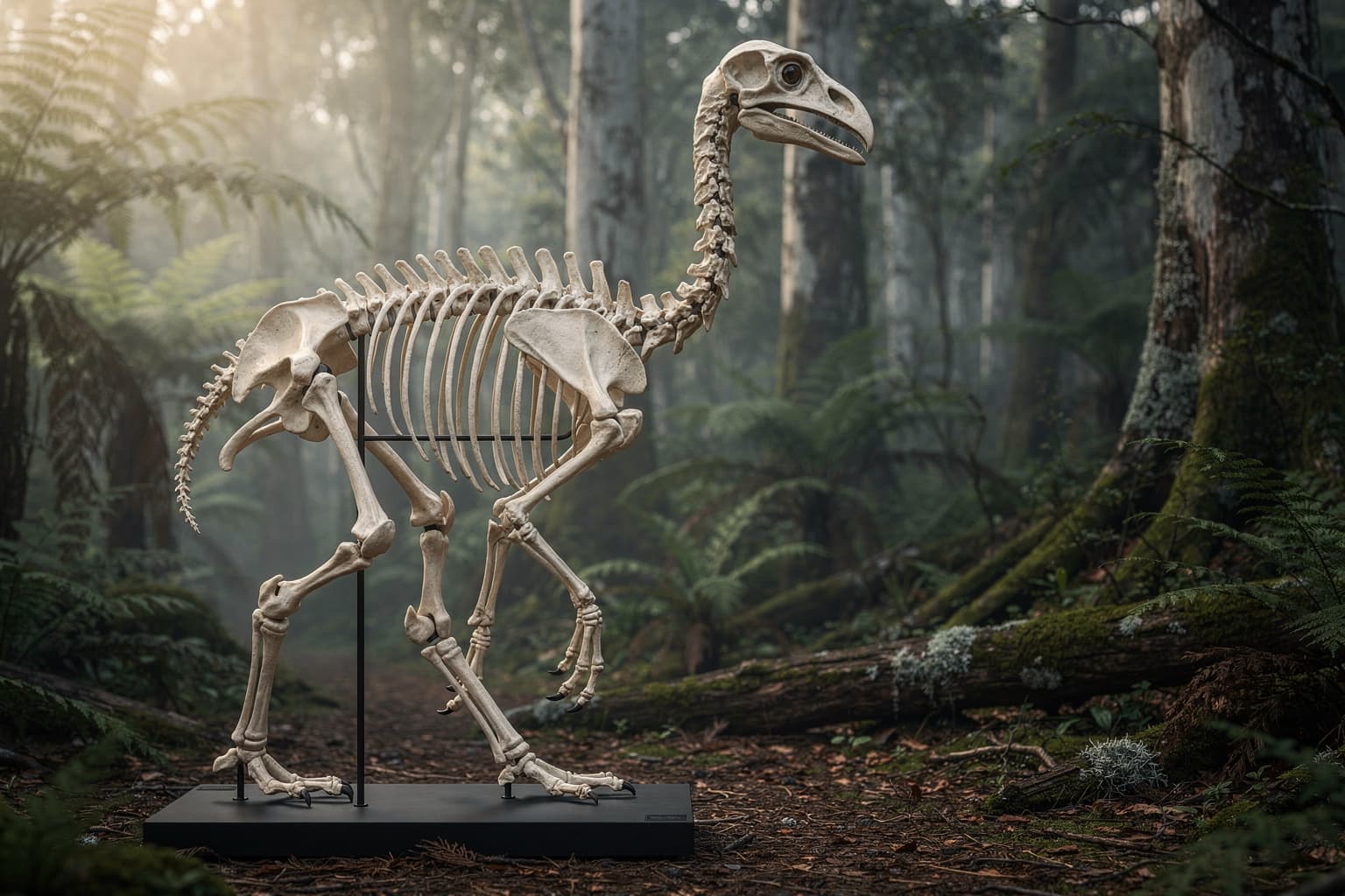 Moa Skeleton Habitat Composite
