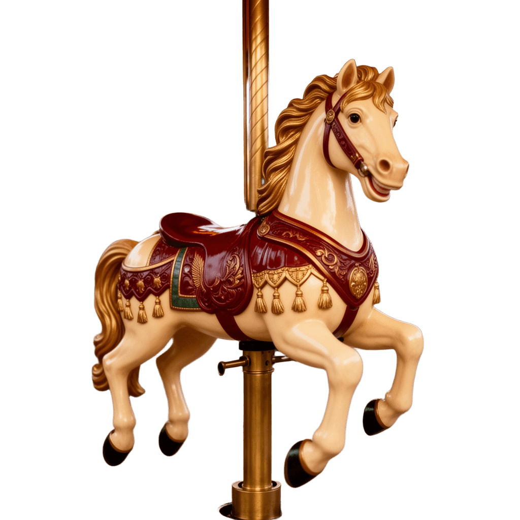 Vintage Carousel Horse Cutout