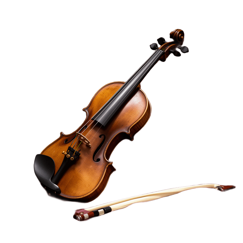 Ornate Violin on Velvet