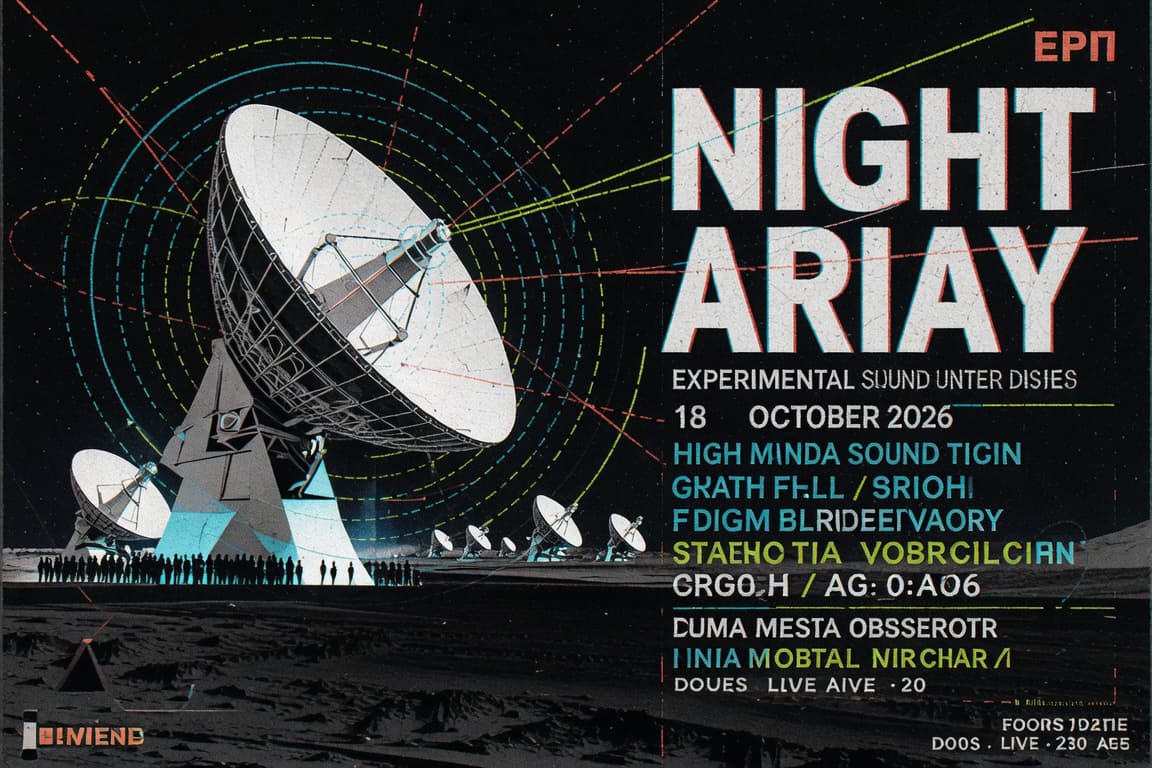 Radio Observatory Concert Poster
