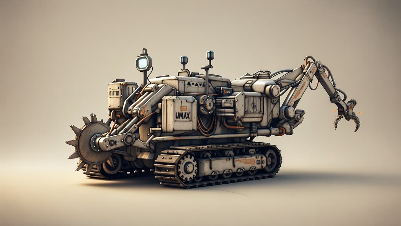 Panoramic Seafloor Trencher Concept Art