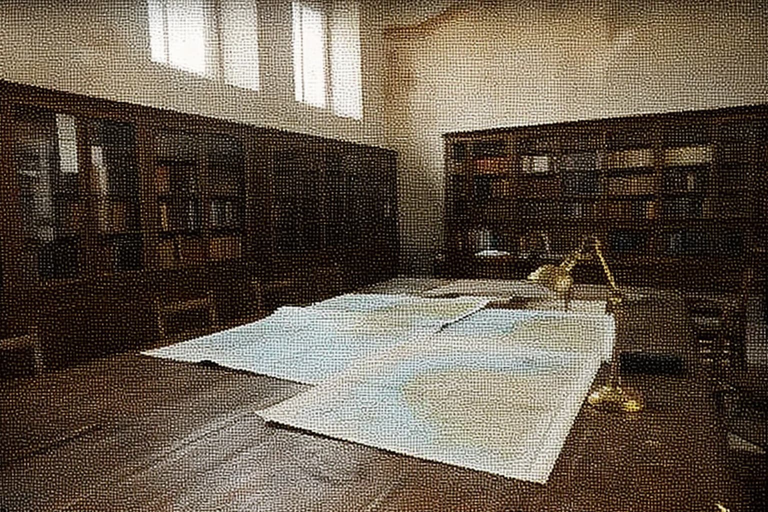 Weathered Atlas Reading Room