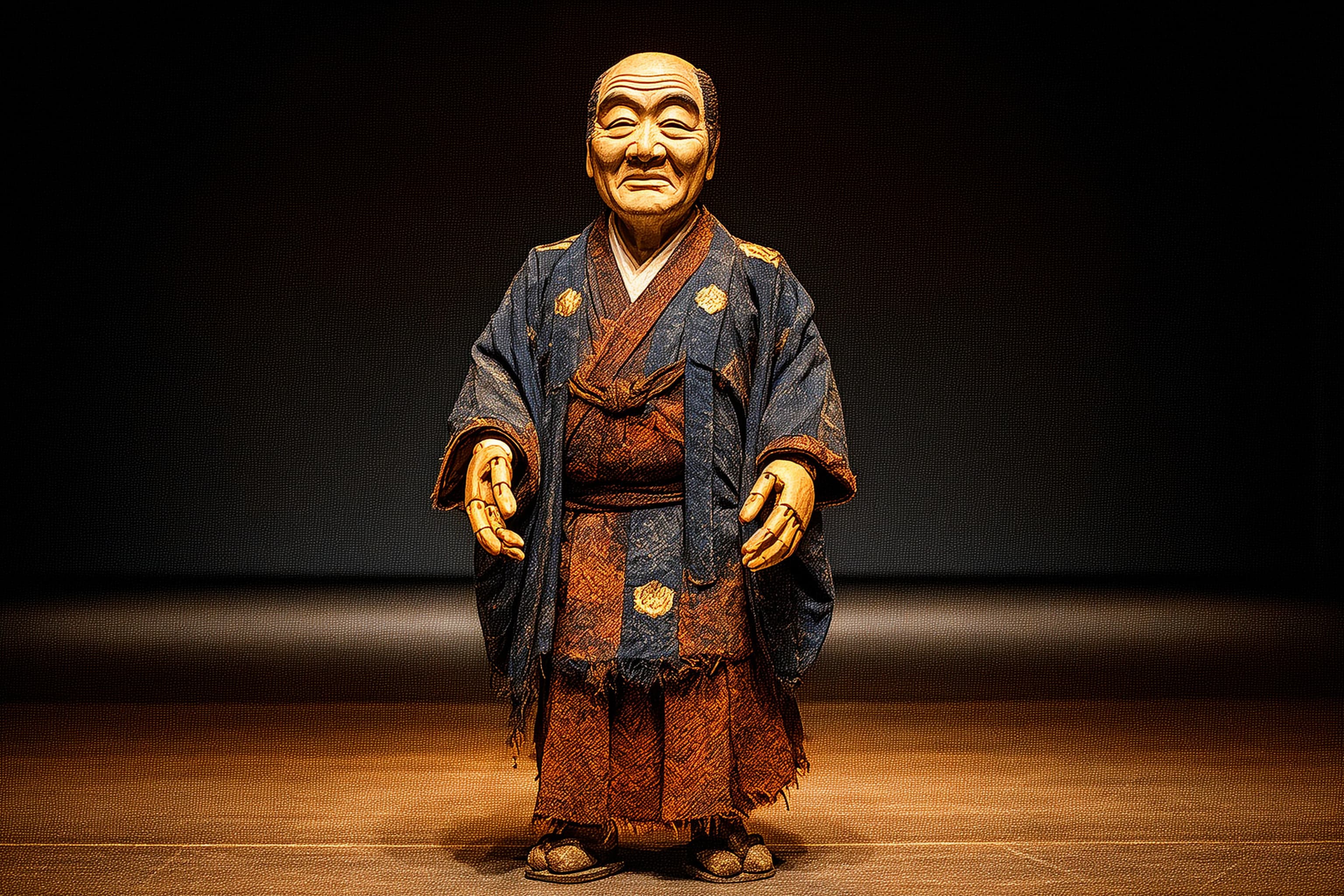 Bunraku Puppet Stage Composite