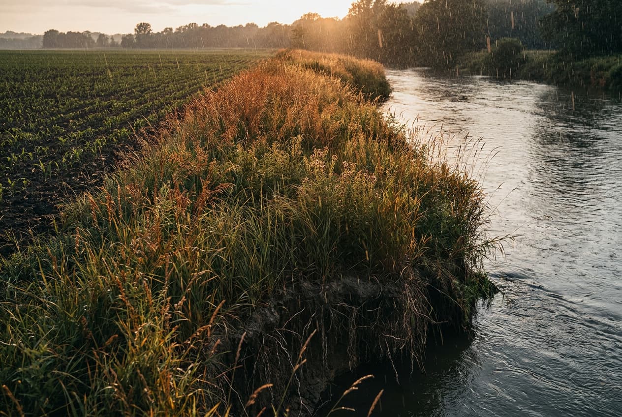 Riparian Buffer Explainer Infographic