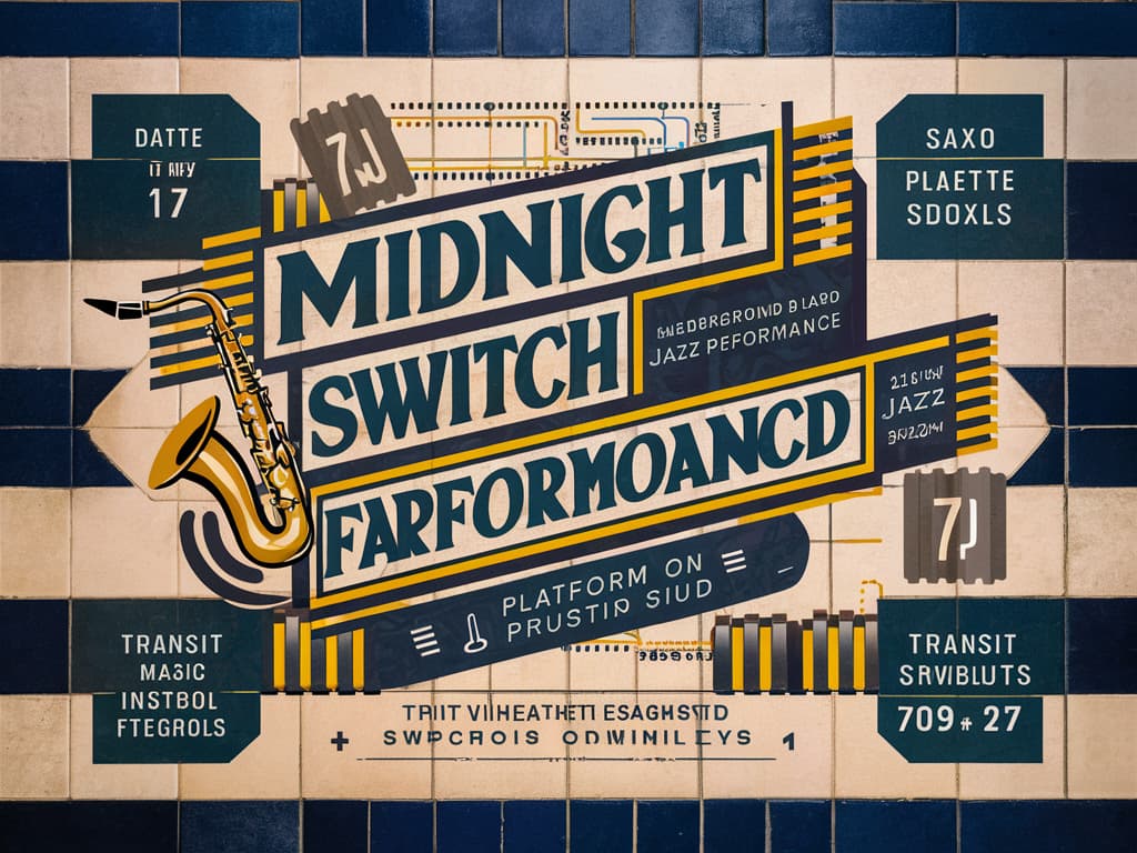 Subway Jazz Gig Flyer