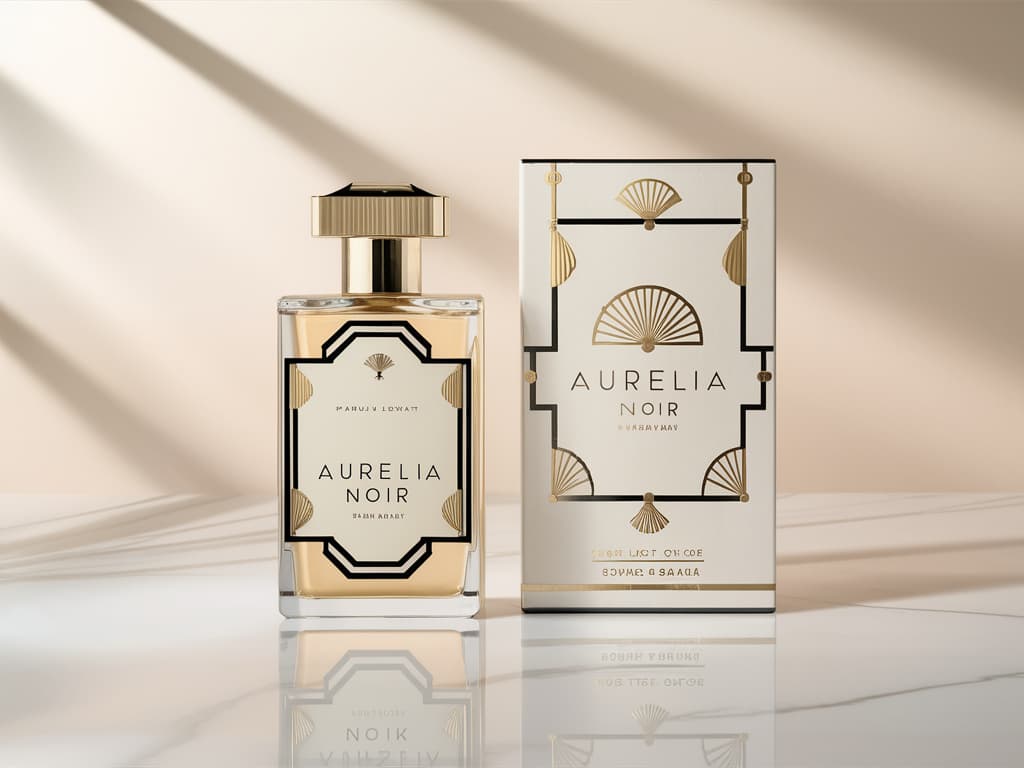 Art Deco Perfume Label