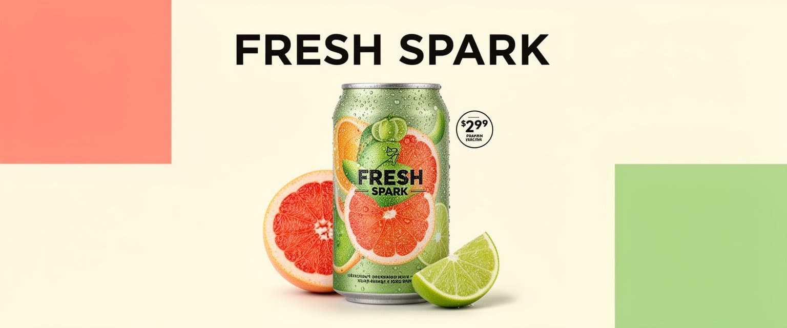 Asymmetric Citrus Beverage Billboard