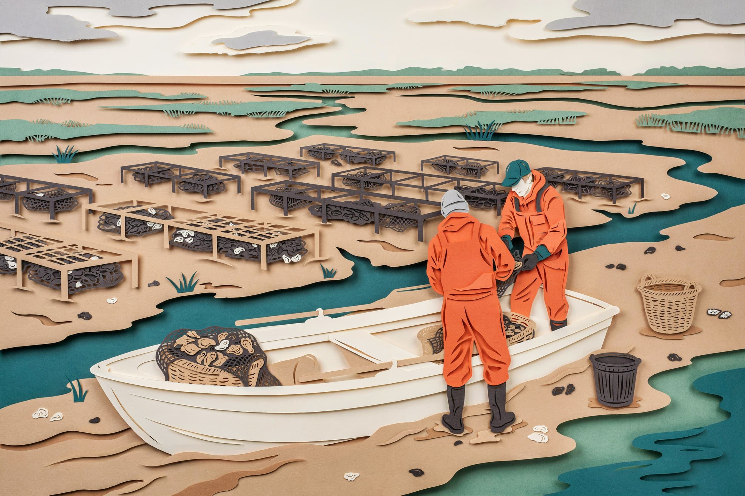 Oyster Farm Feature Illustration