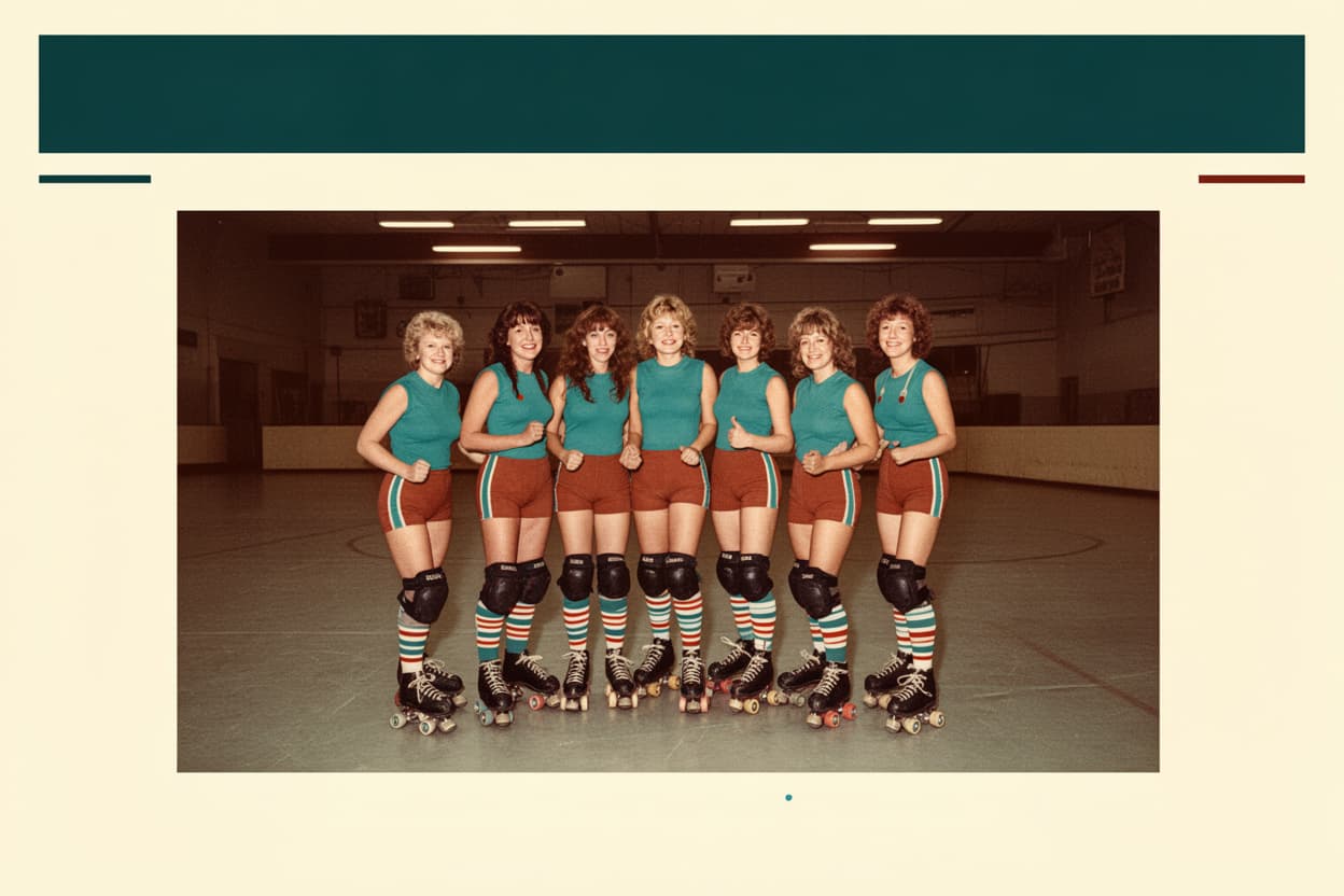 Roller Derby Archive Photo Restoration