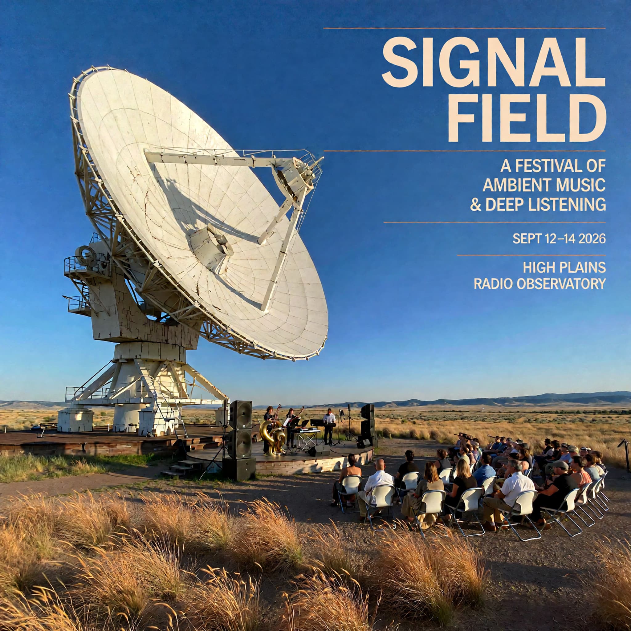 Radio Telescope Music Festival Poster