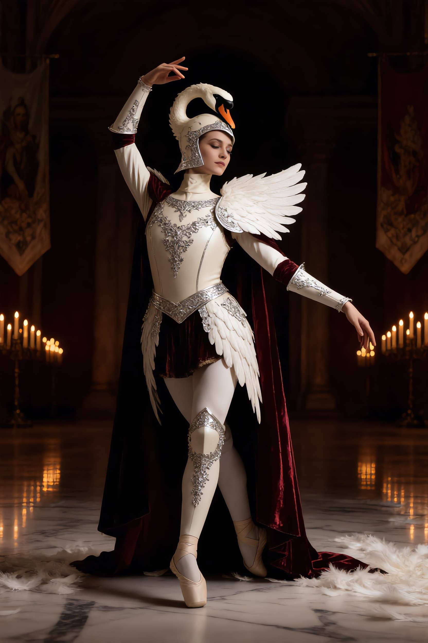 Velvet-Armored Swan Knight