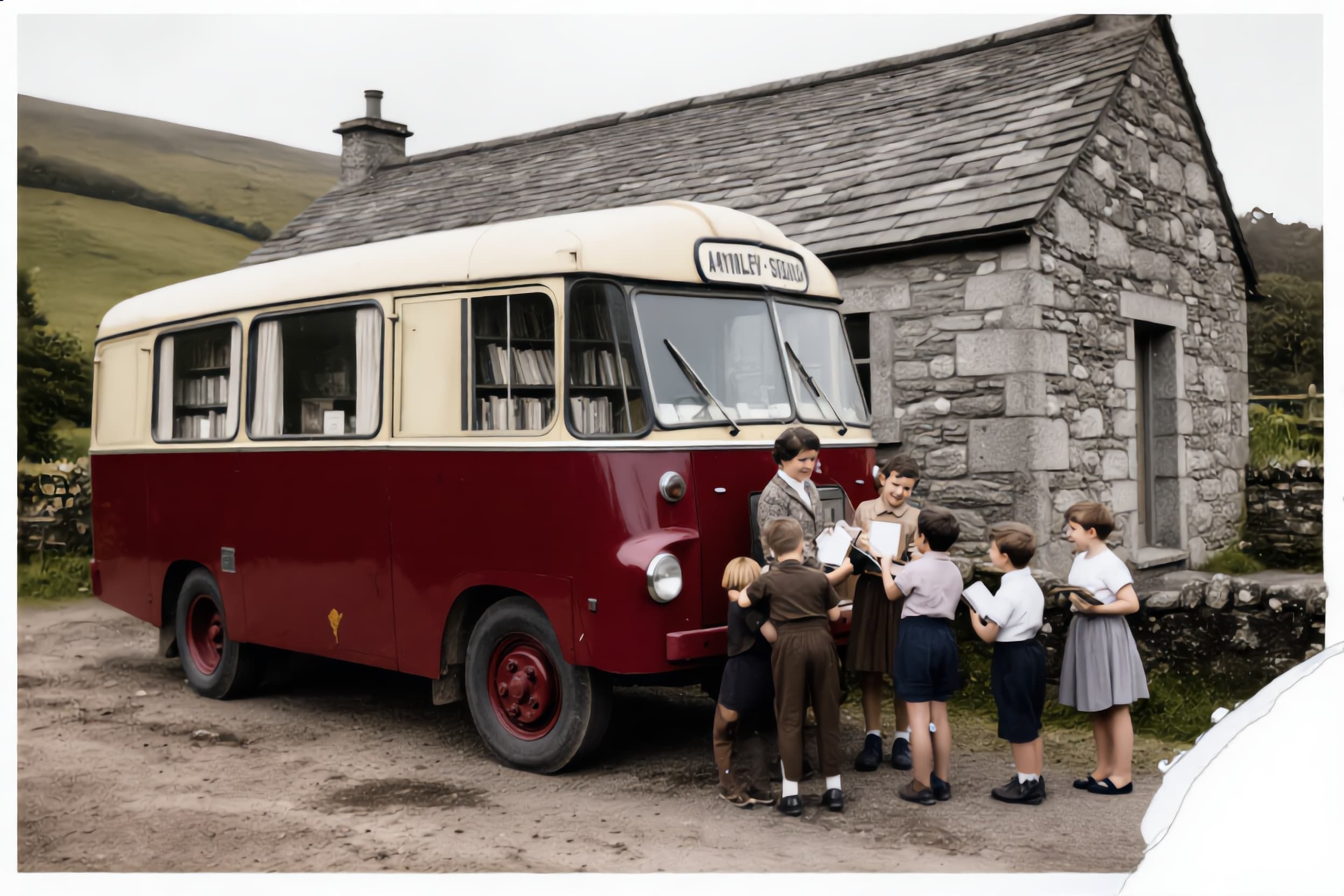 Mobile Library Archive Photo Restoration