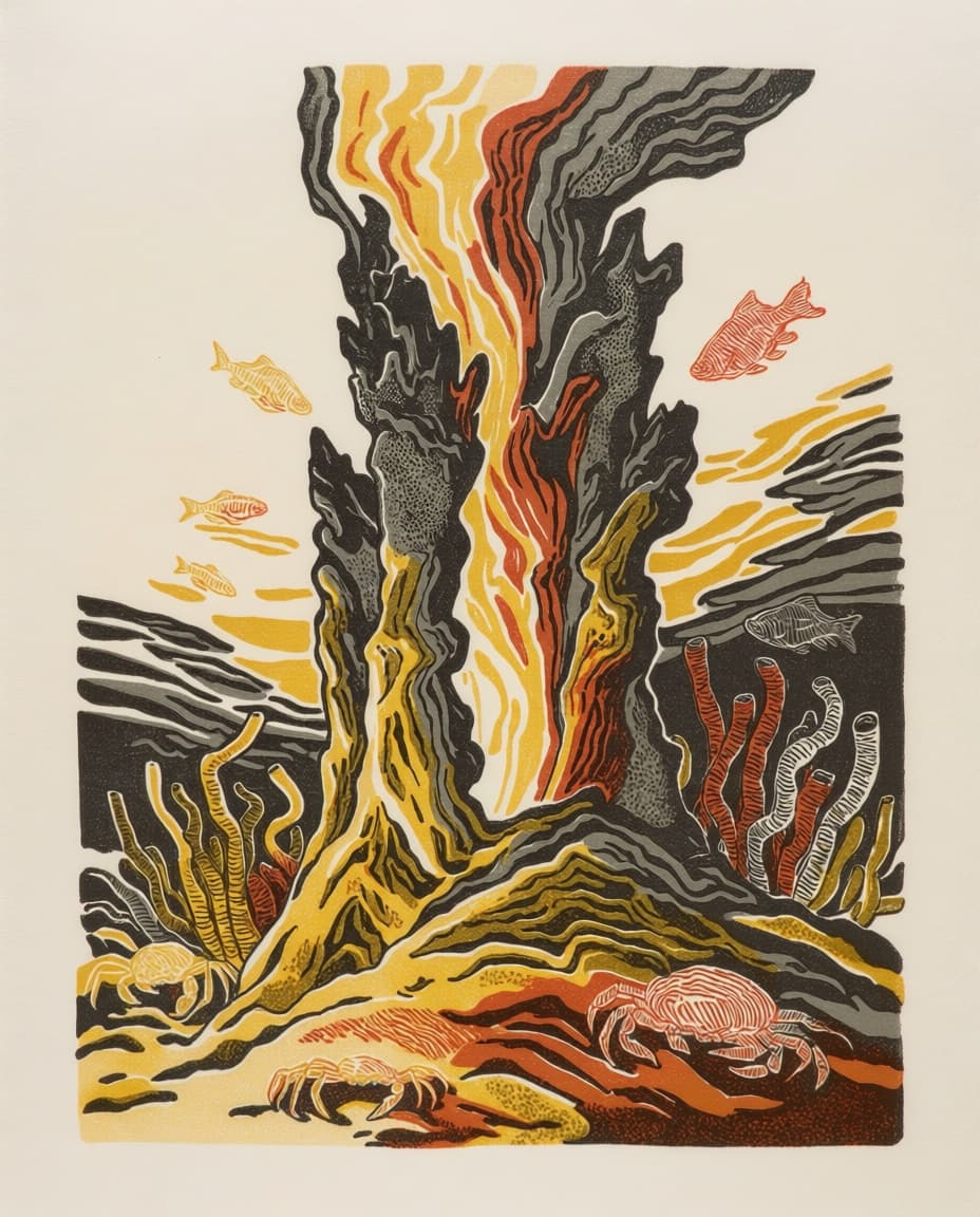 Hydrothermal Vent Wall Print