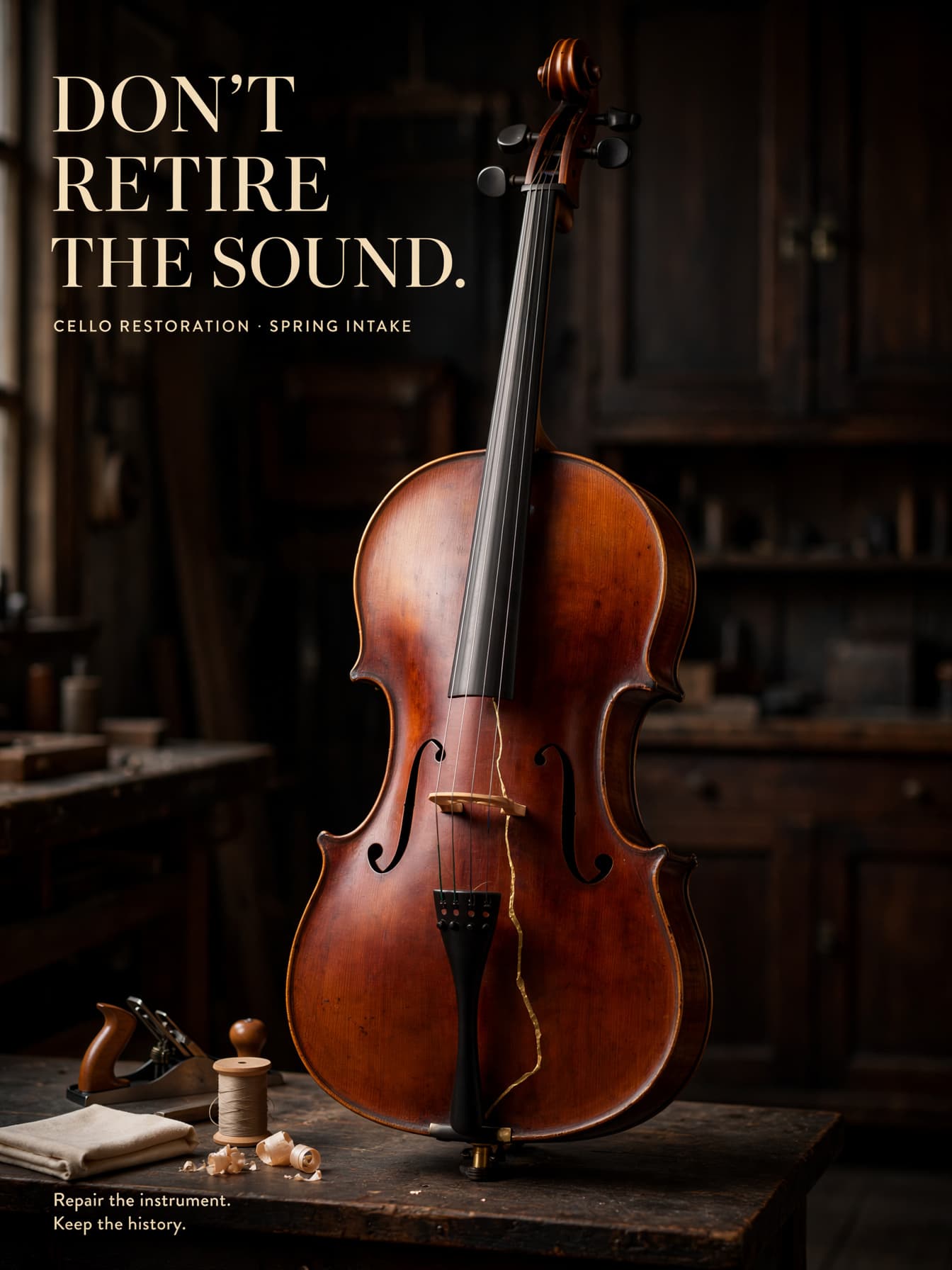 Cello Restoration Social Media Ad