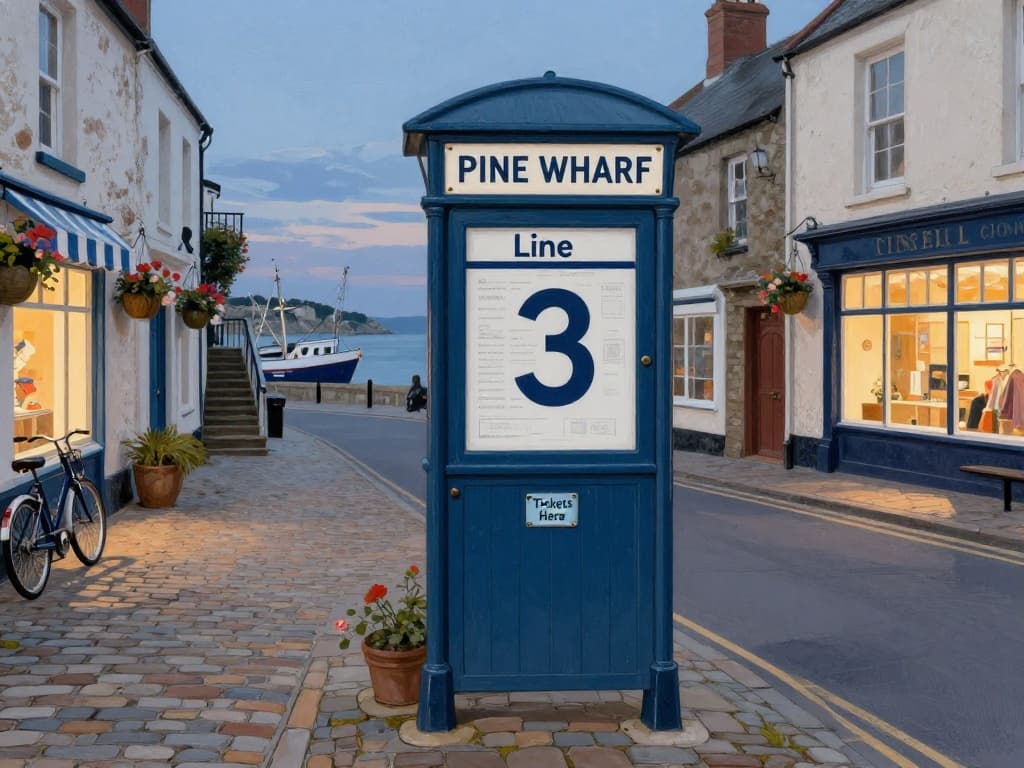 Hand-Painted Tram Stop Signage