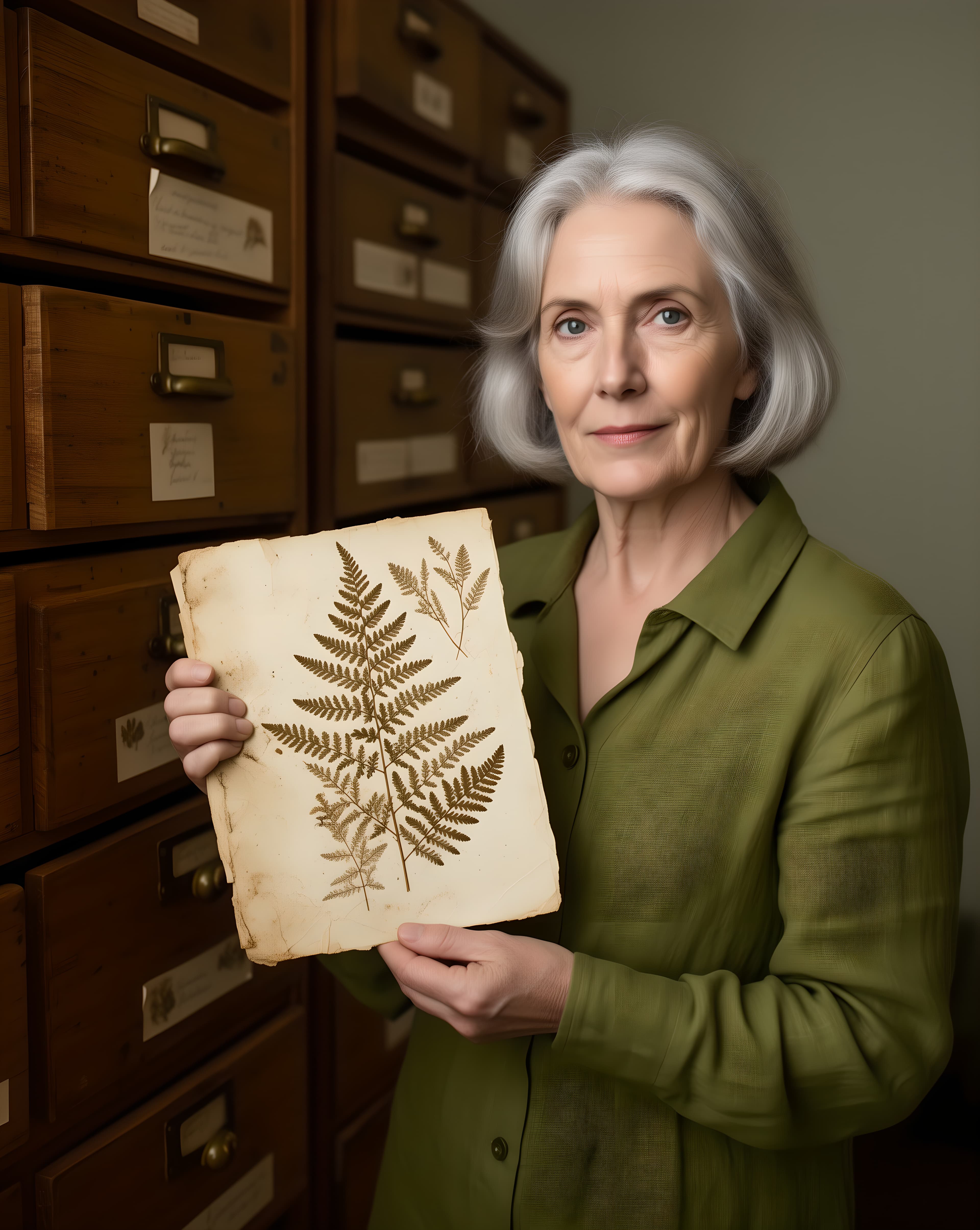 Herbarium Curator Catalogue Portrait