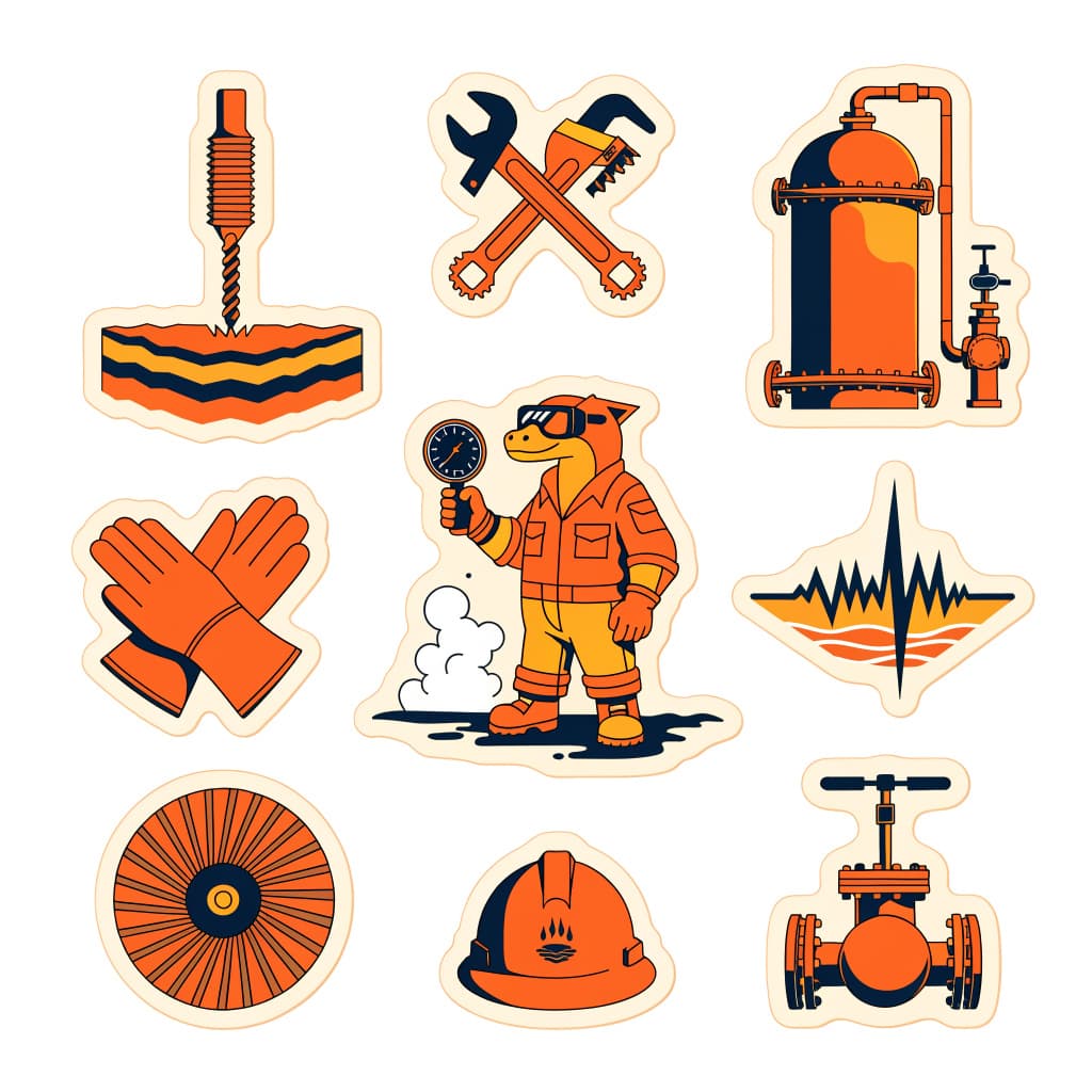 Geothermal Field Crew Sticker Pack