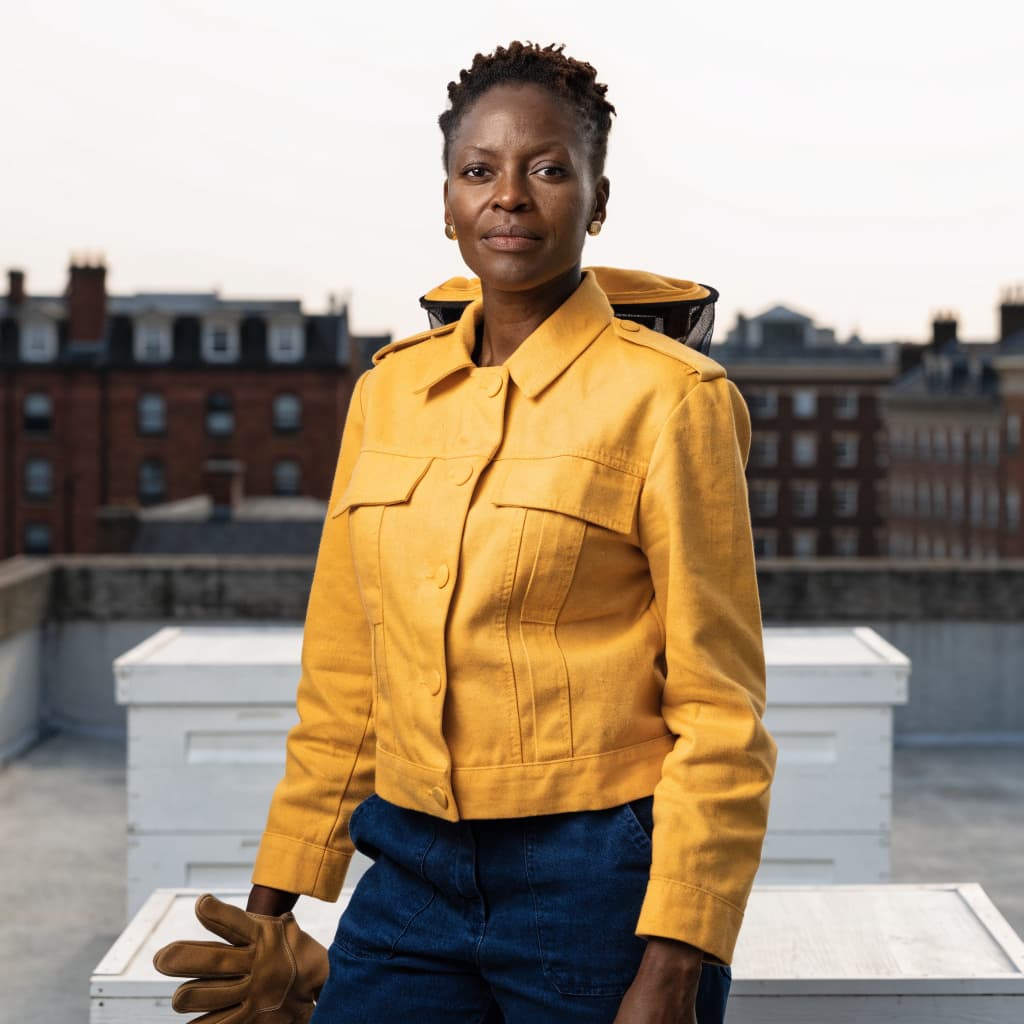 Urban Beekeeper Personal Brand Portrait