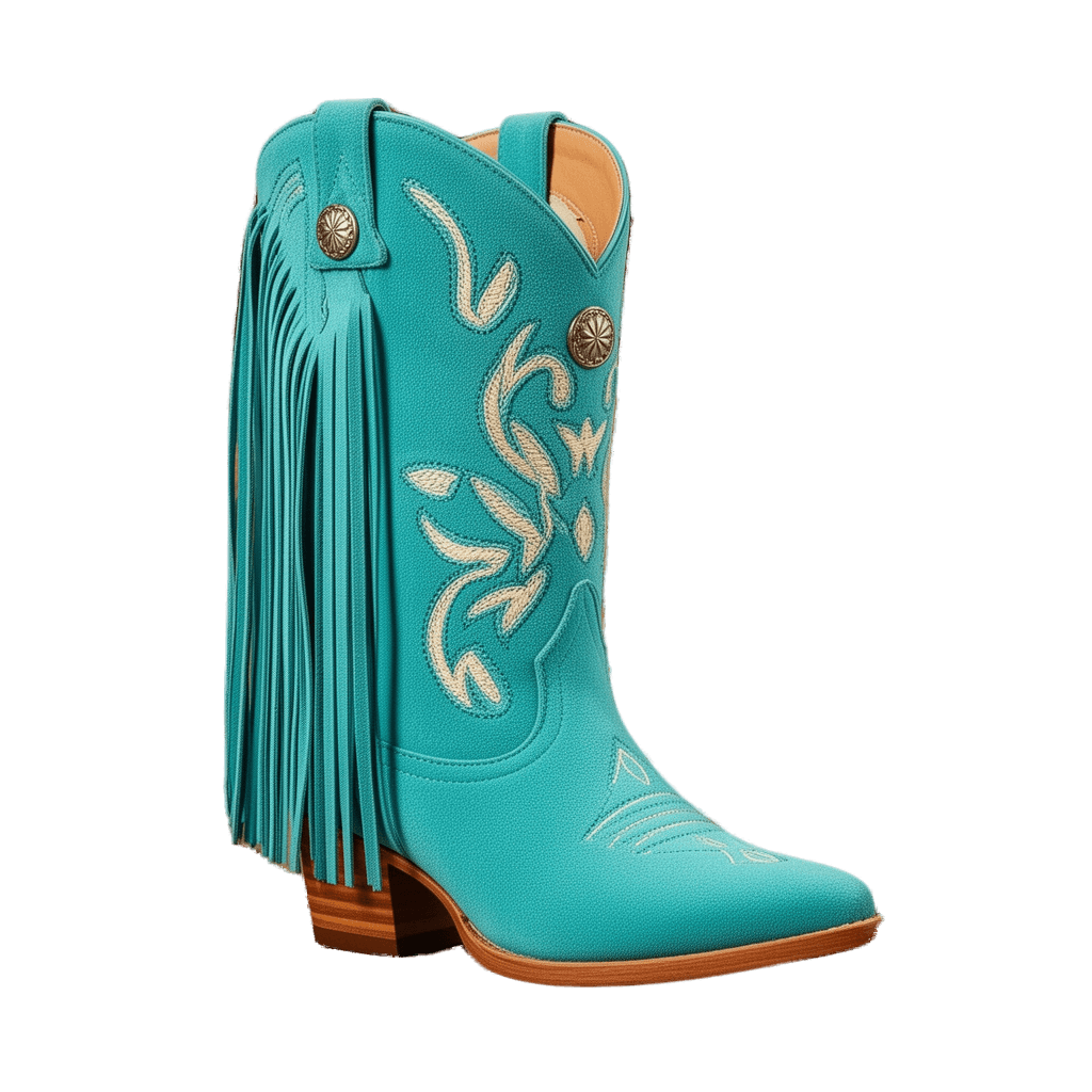 Fringed Cowboy Boot Product Cutout