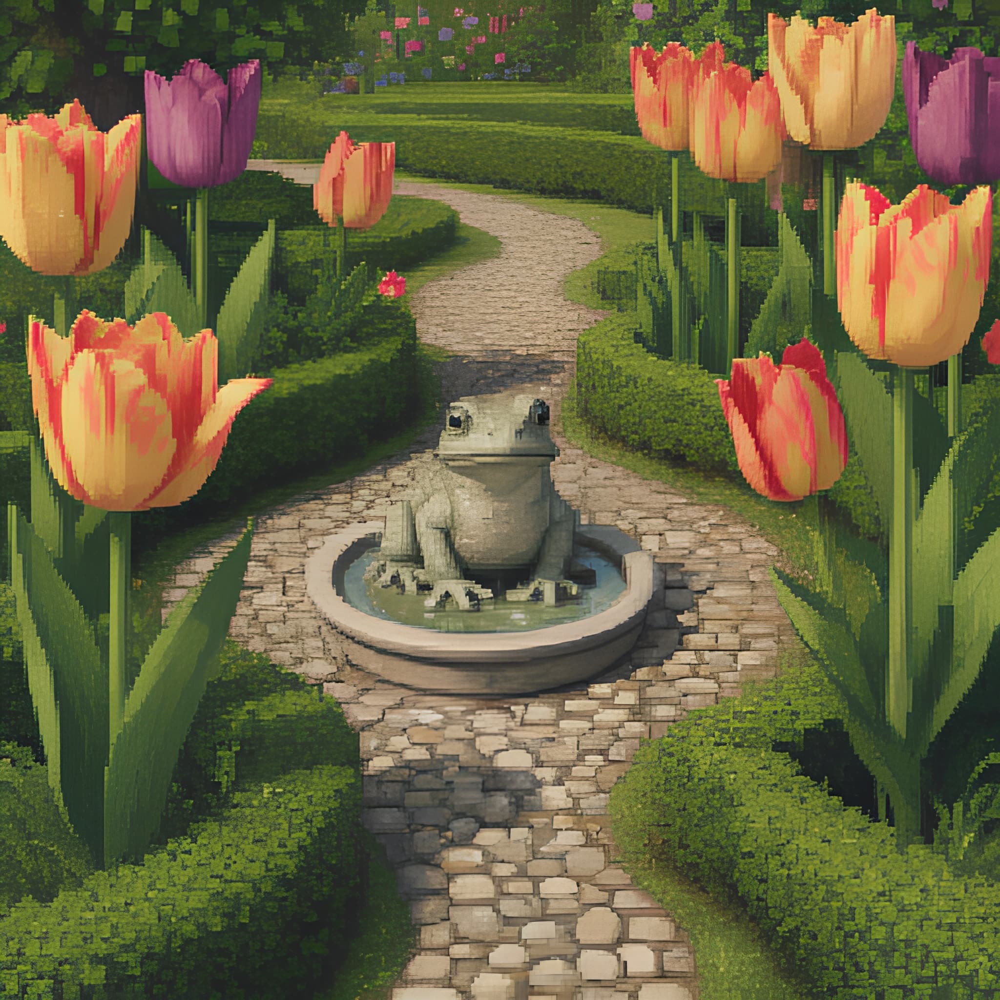 Pixel Sprite Garden Cleanup