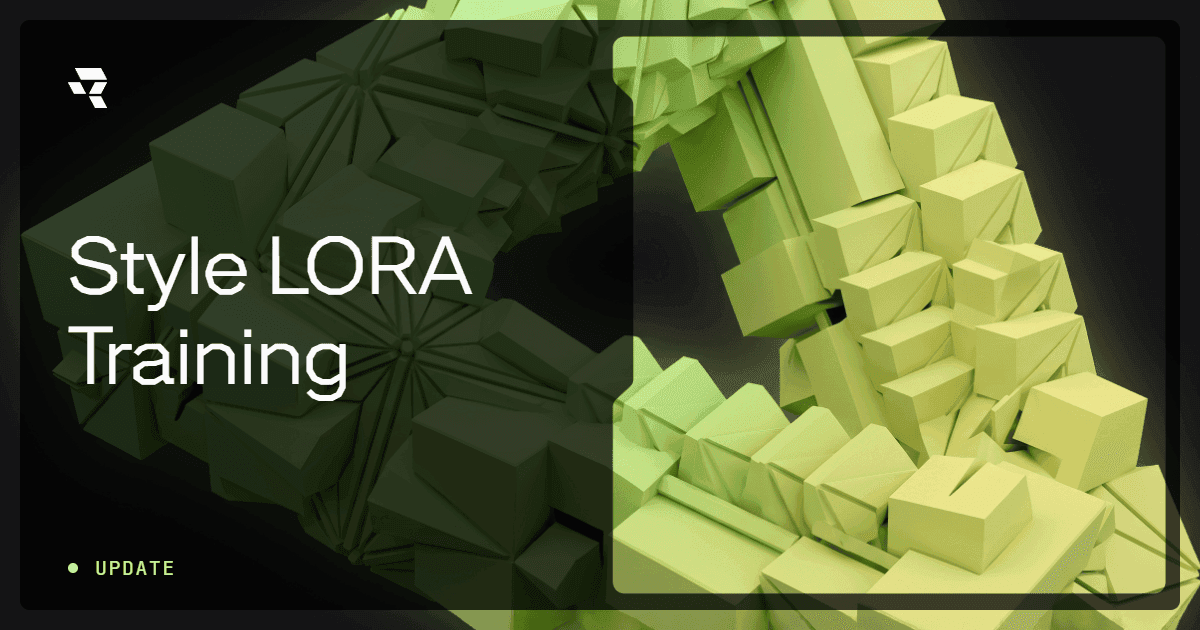 Introducing Style LoRA Training on Runware — train a custom style adapter on your own images