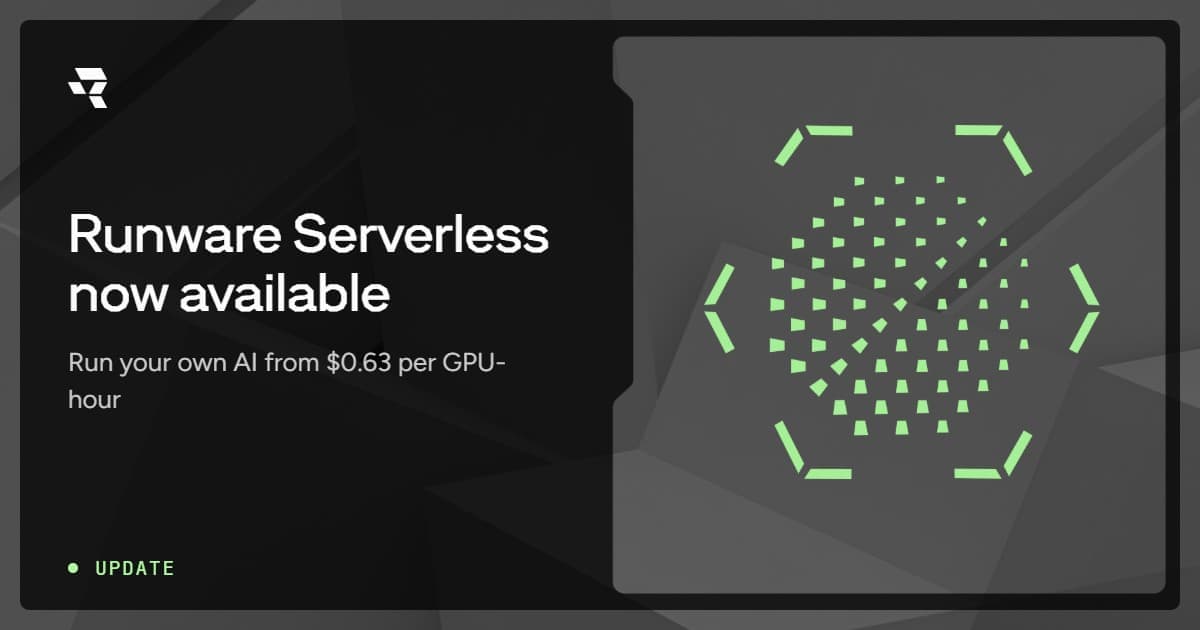 Runware Serverless is now available