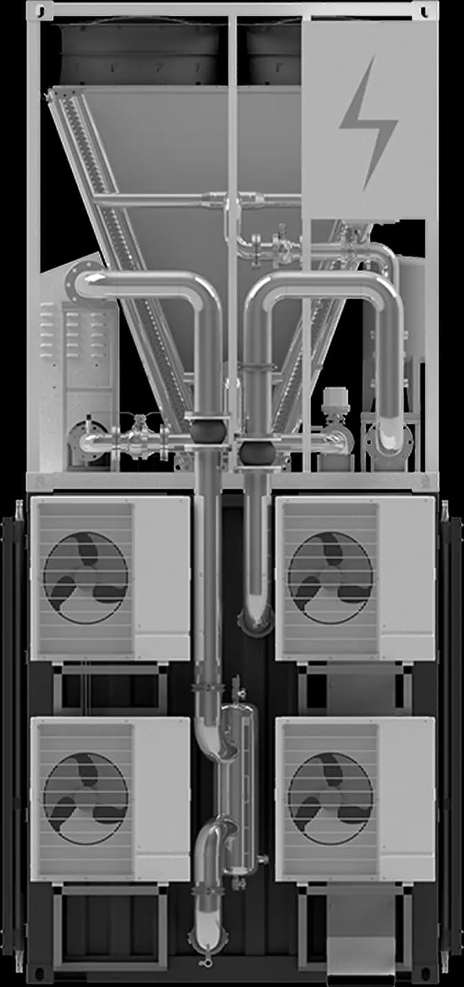 Back view of a pod