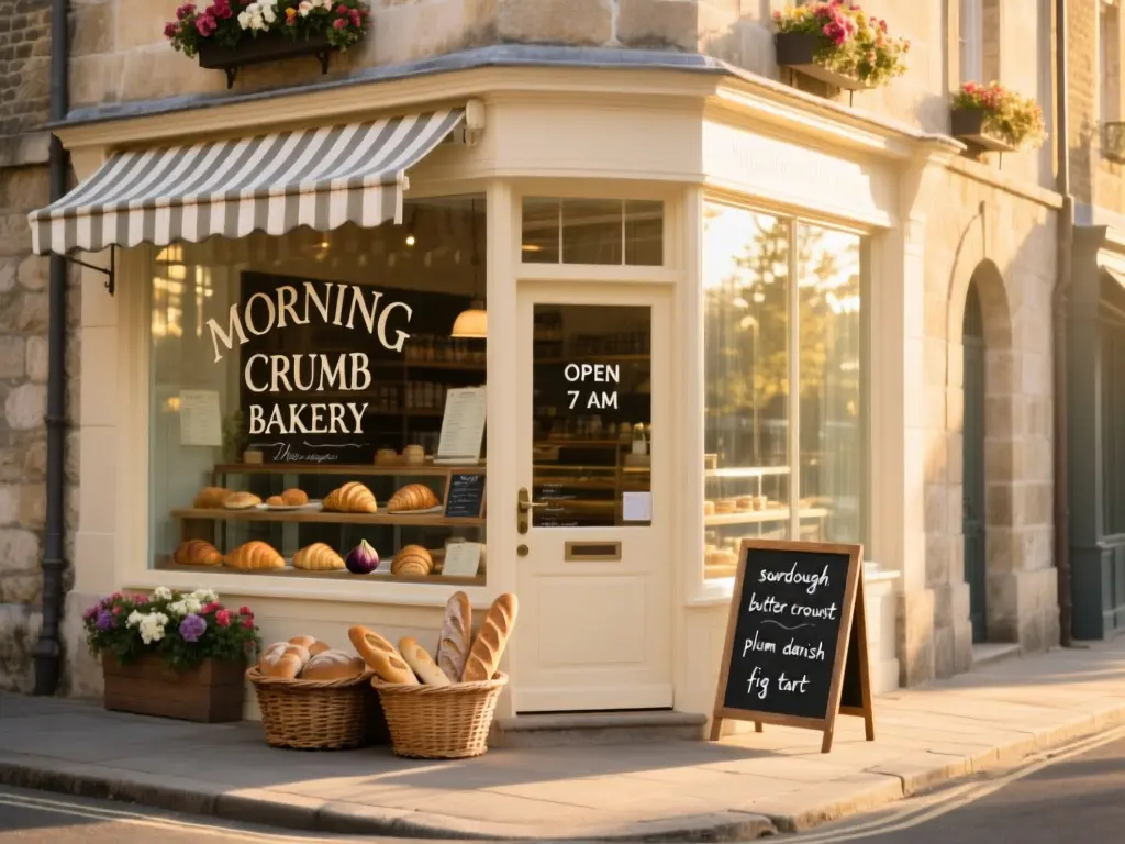 Artisan Bakery Window Signage