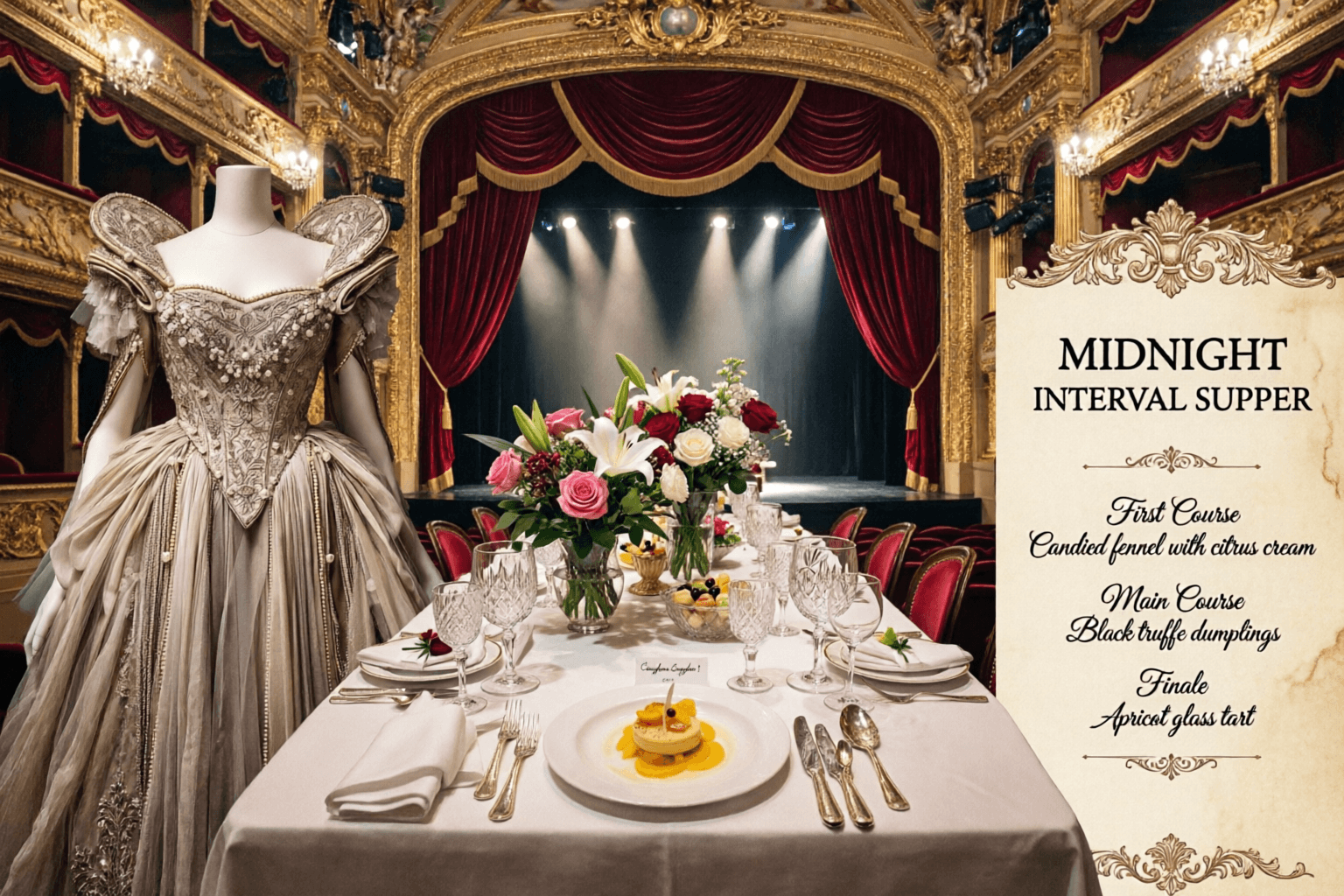 Maximalist Opera House Menu