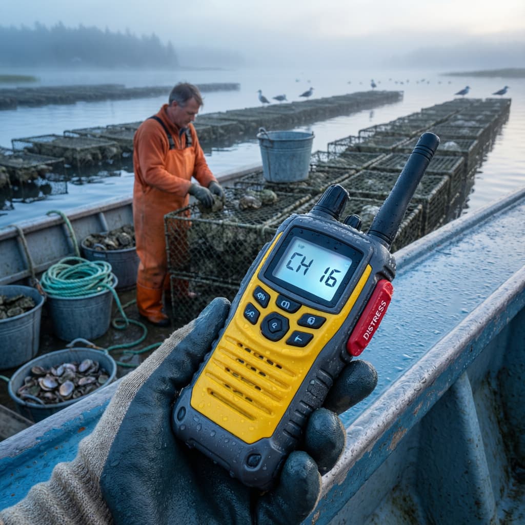 Marine Radio Oyster Farm Lifestyle