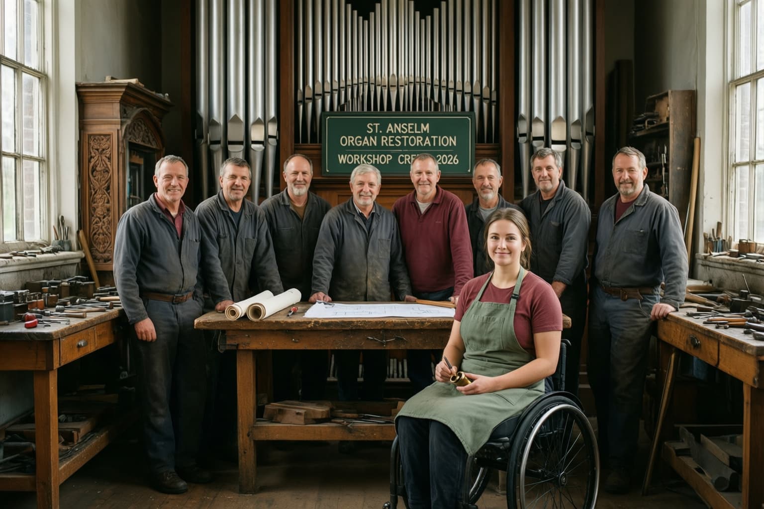 Pipe Organ Crew Portrait