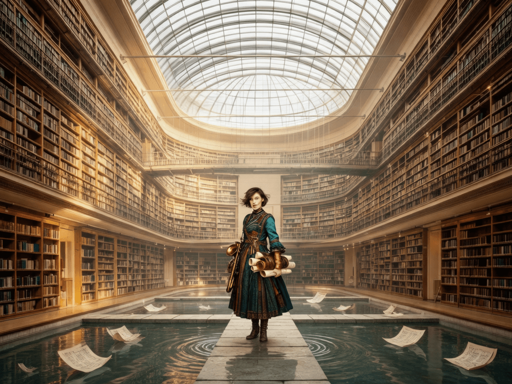 Tidal Library Glass Atrium