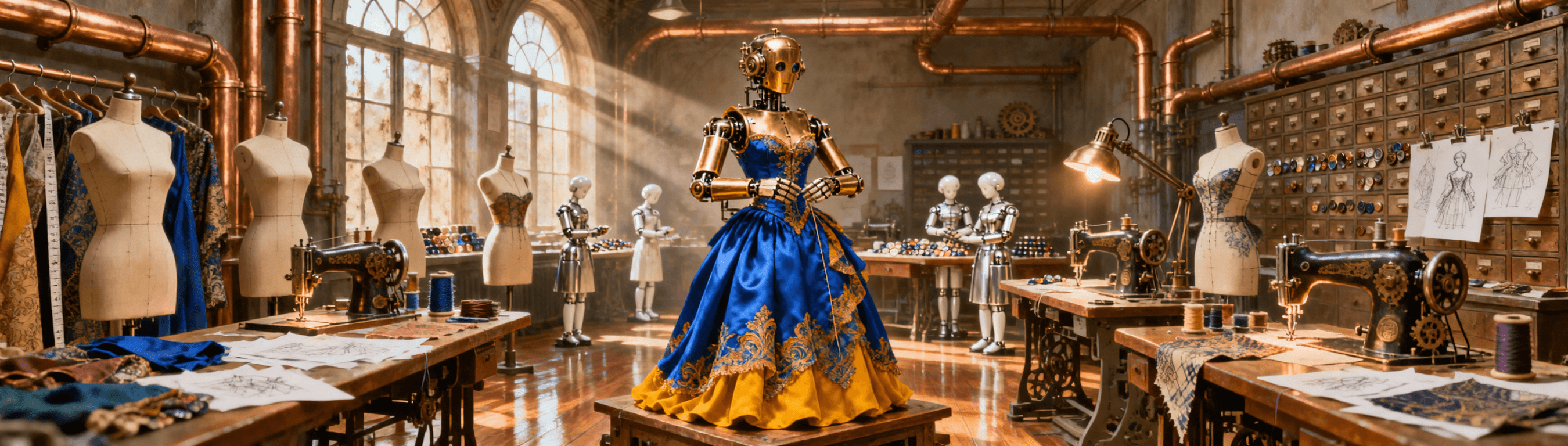 Brass Automaton Tailor Workshop