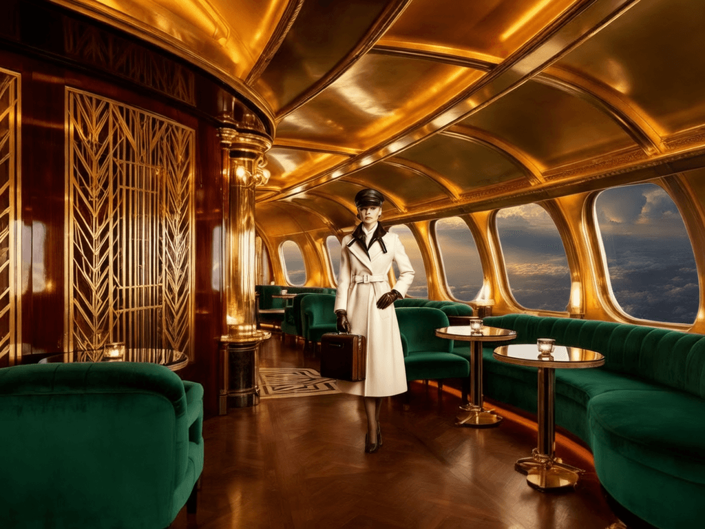 Art Deco Airship Lounge