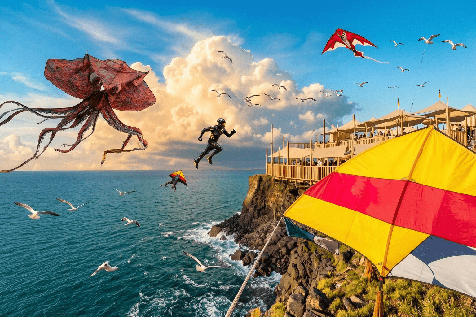 Aerial Kite Arena Panorama