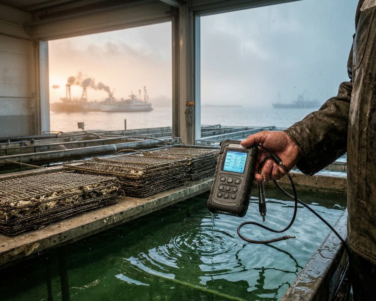 Oyster Hatchery Meter Lifestyle Photograph