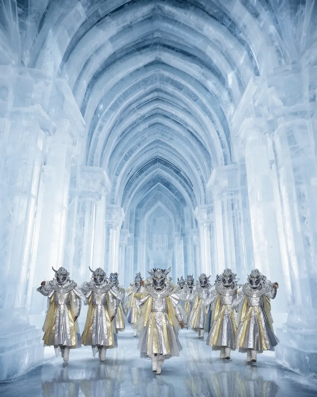 Glacial Cathedral Procession Tableau