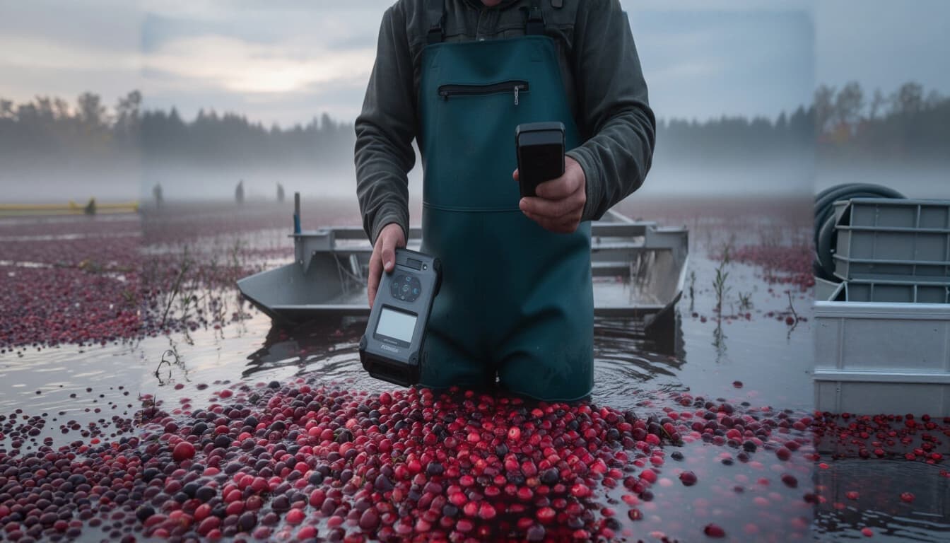 Cranberry Scanner Harvest Lifestyle Photograph