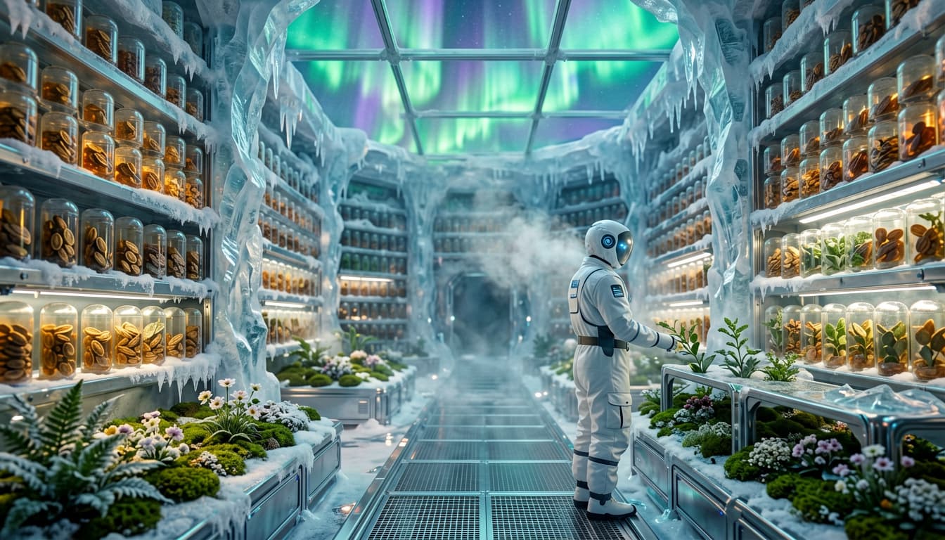 Frostbound Seed Vault Atrium