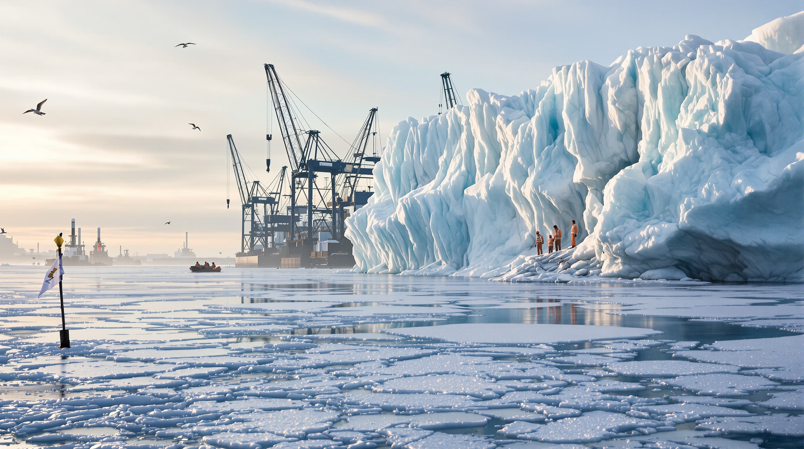 Wind-Carved Ice Harbor