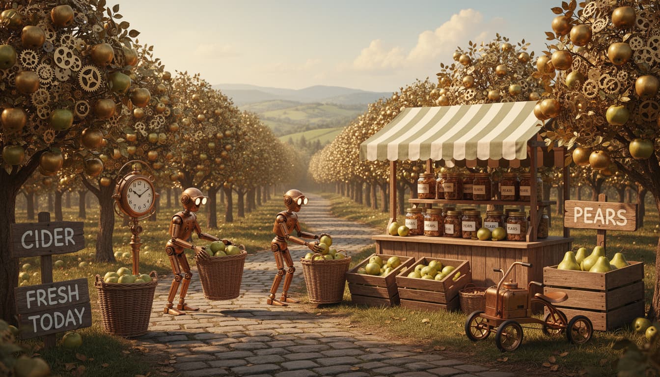 Windup Orchard Harvest Tableau