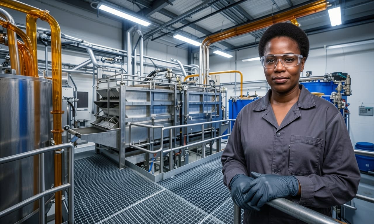 Battery Recycling Scientist Editorial Portrait