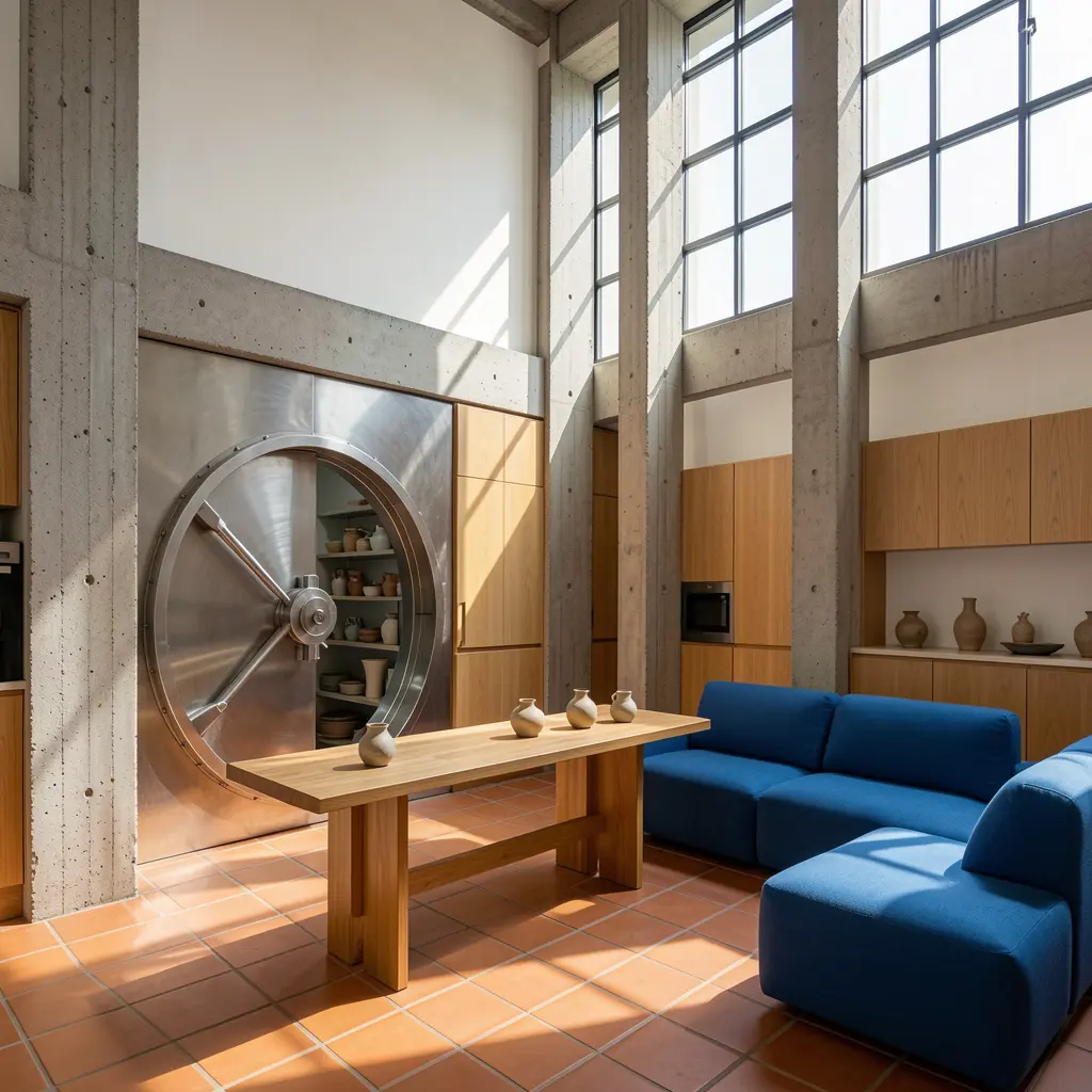 Converted Bank Loft Interior