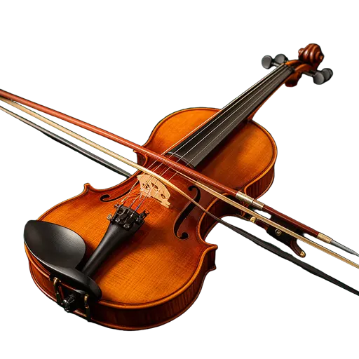 Ornate Violin on Velvet