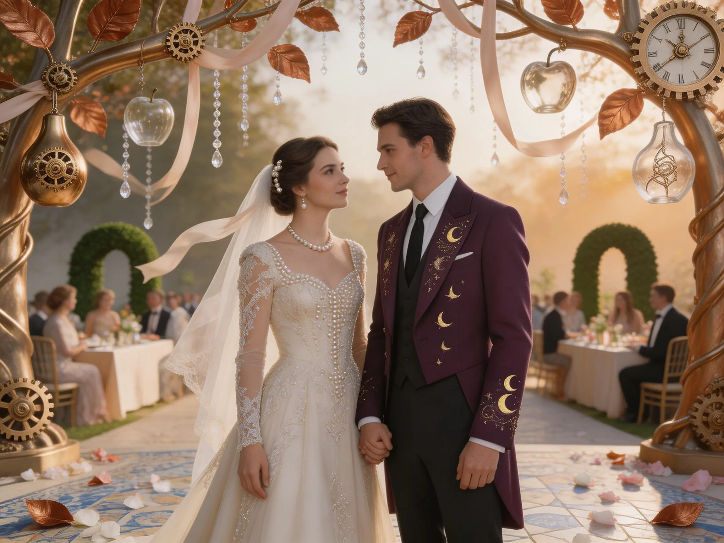 Clockwork Orchard Wedding Portrait
