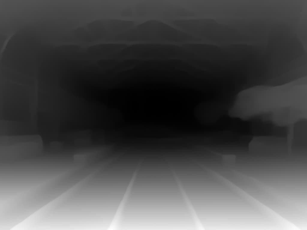 Layered Railway Concourse Depth Map