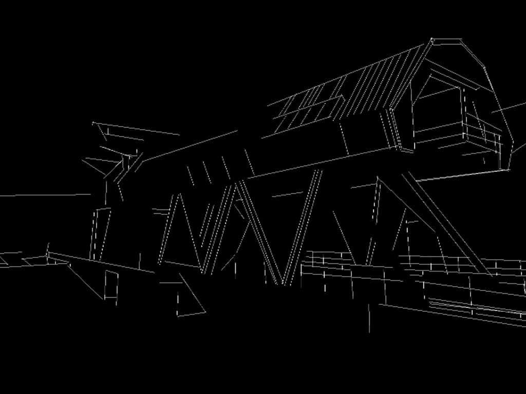 Angular Alpine Cableway Station