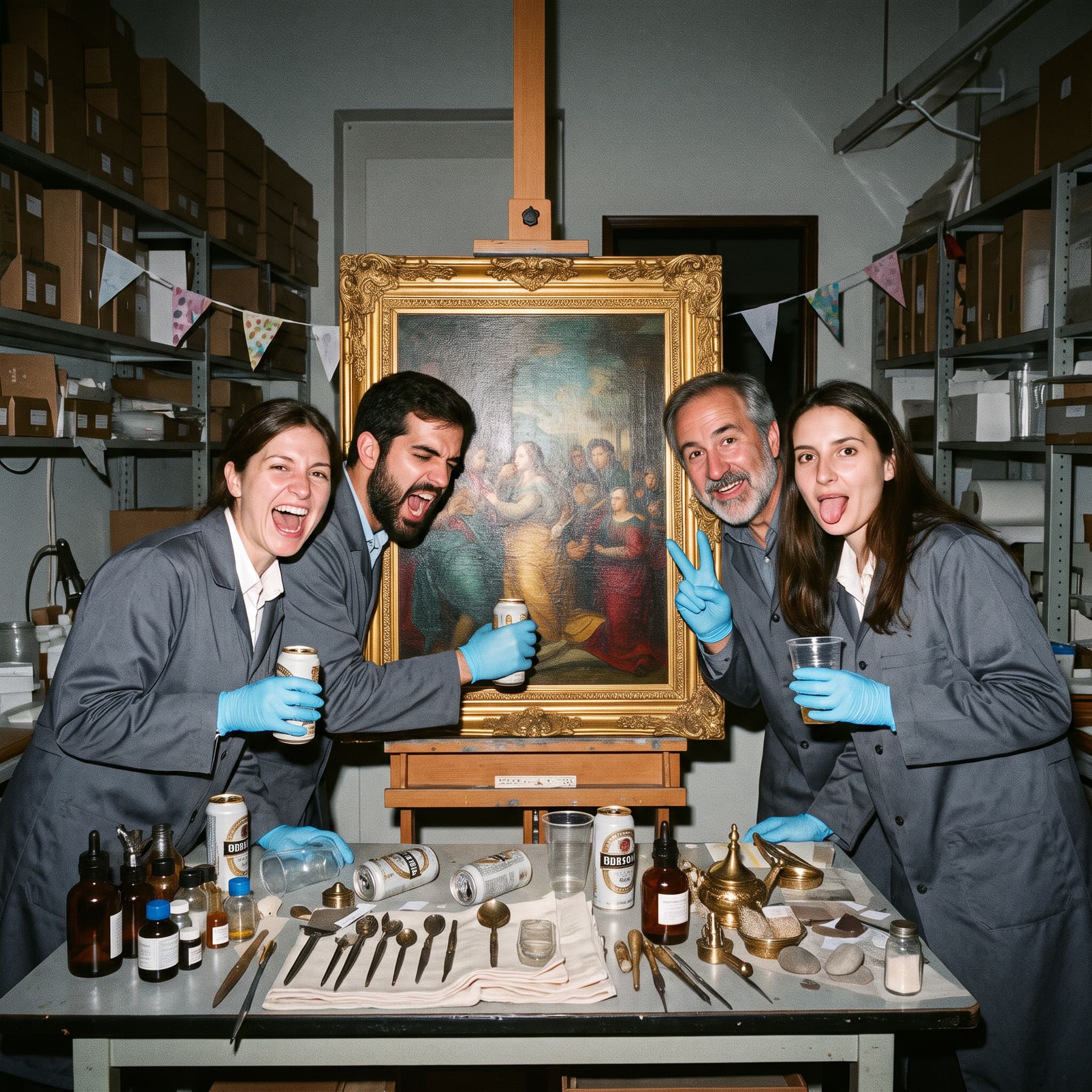 Museum Conservation Team Composite Portrait